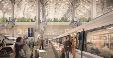 Malepszak: Cztery perony z dużym zapasem wystarczą stacji CPK 